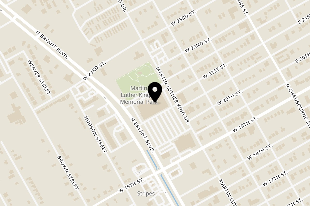 Map showing the location of Takeria 4 Brothers N Bryant Blvd on 2020 N Bryant Blvd in San Angelo